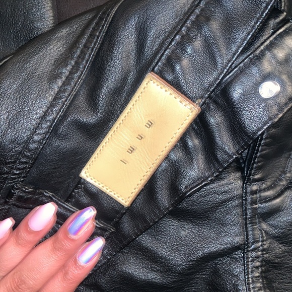 Leather jeans(not true leather ) - Picture 6 of 7